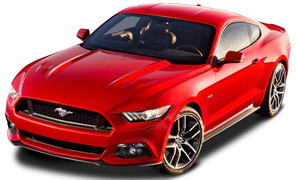 Сход-Развал двух осей автомобиля на 3D стенде Ford Mustang