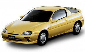 Сход-Развал двух осей автомобиля на 3D стенде Mazda Autozam AZ-3