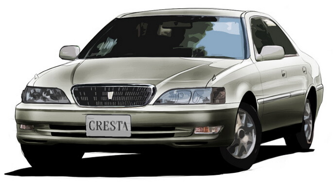 Сход-Развал двух осей автомобиля на 3D стенде Toyota Cresta в Санкт-Петербурге в СТО Motul Garage